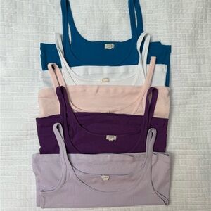 SALE, going to donation. J Crew Tank Tops. Size Medium. 100% Cotton. 
5 colors.